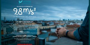 Invitación estreno documental "9,8 m/s². La velocidad del suicidio"