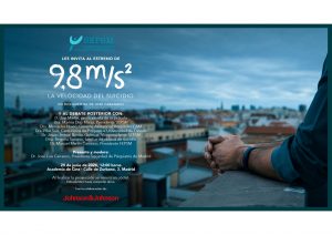 Invitación estreno documental "9,8 m/s². La velocidad del suicidio"