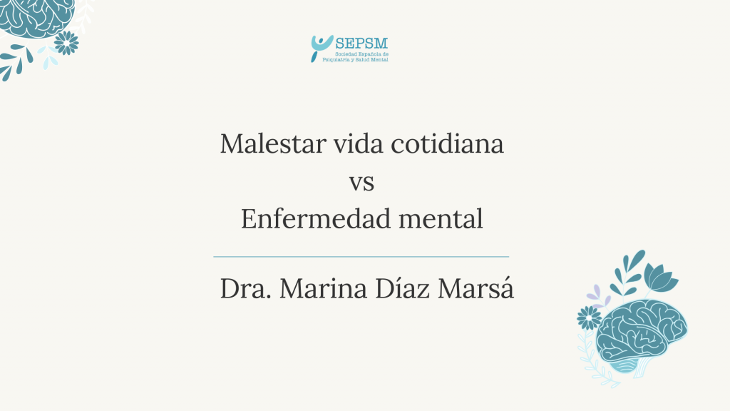 Malestar de la vida cotidiana vs enfermedad mental